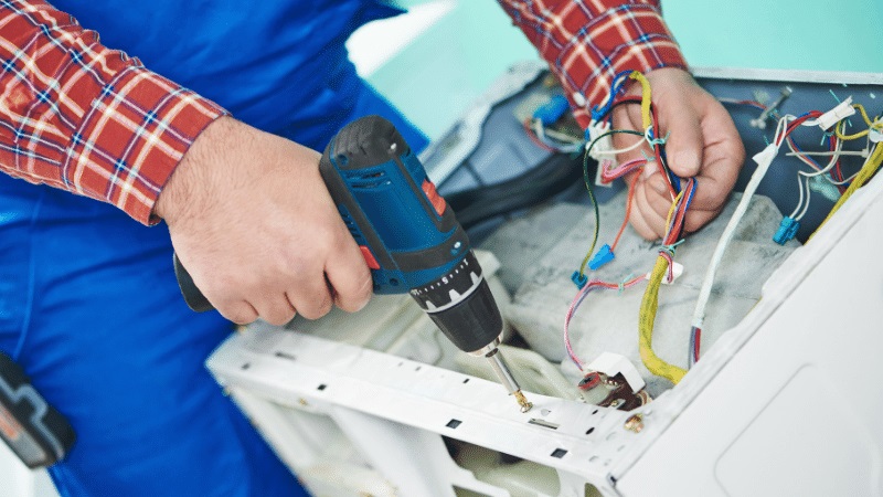 Kiraz Fondital Fondital çamaşır makinesi kart tamiri – Su almama arızası orijinal parça ile giderildi. - Teknik servis örneği
